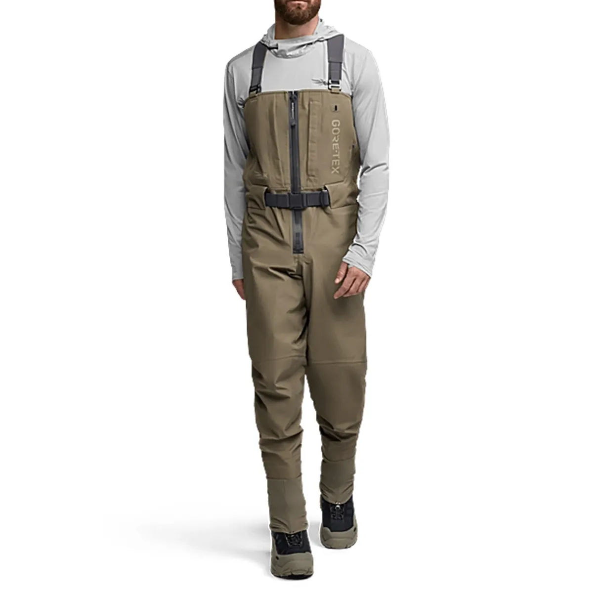 Sitka Waders And Wading Boots|Fishing Shirts And T-Shirts<CrossCurrent Zip GTX Wader BBR-BARKBR