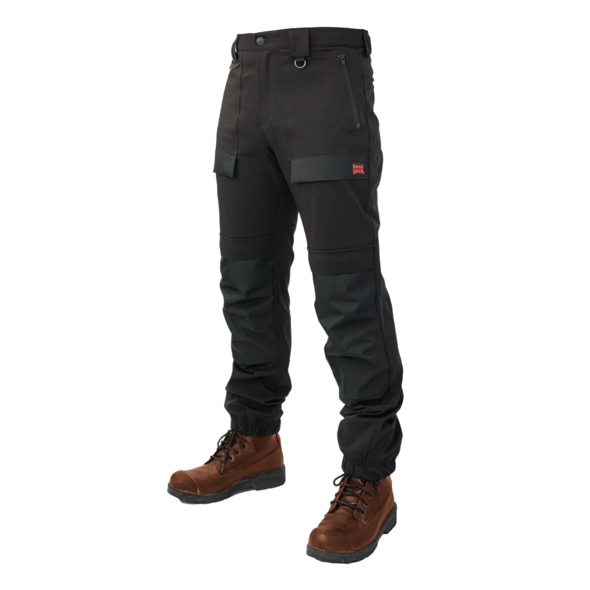 Tough Duck Safety Shoes|Work Outerwear<Free Flex Jogger with Tapered Leg Black