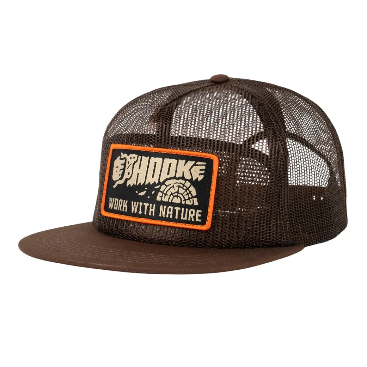 Hooké Waders And Wading Boots|Fishing Shirts And T-Shirts<Hands-On Full Mesh Trucker Cap Dark Brown
