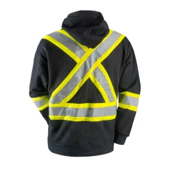 10/4 Job Safety Shoes|Work Outerwear<High-Visibility Hoodie with Reflective Stripes