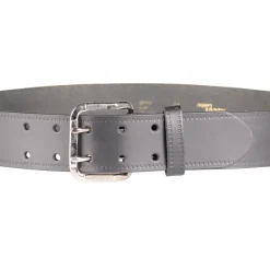 Cuir Atout Belts|Hats And Caps<Leather Belt 2 Prongs Black