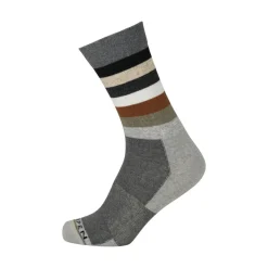 Lorpen Boxers And Panties|Socks<Lifestyle Wool Stripe Crew Socks Granite