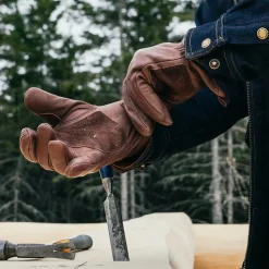 Lined Leather Work Gloves