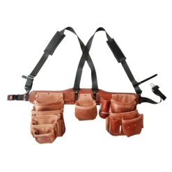 Dura Cuir Safety Shoes|Work Outerwear<Lucky Luke Professional apron with 5 pockets and ruler Natural