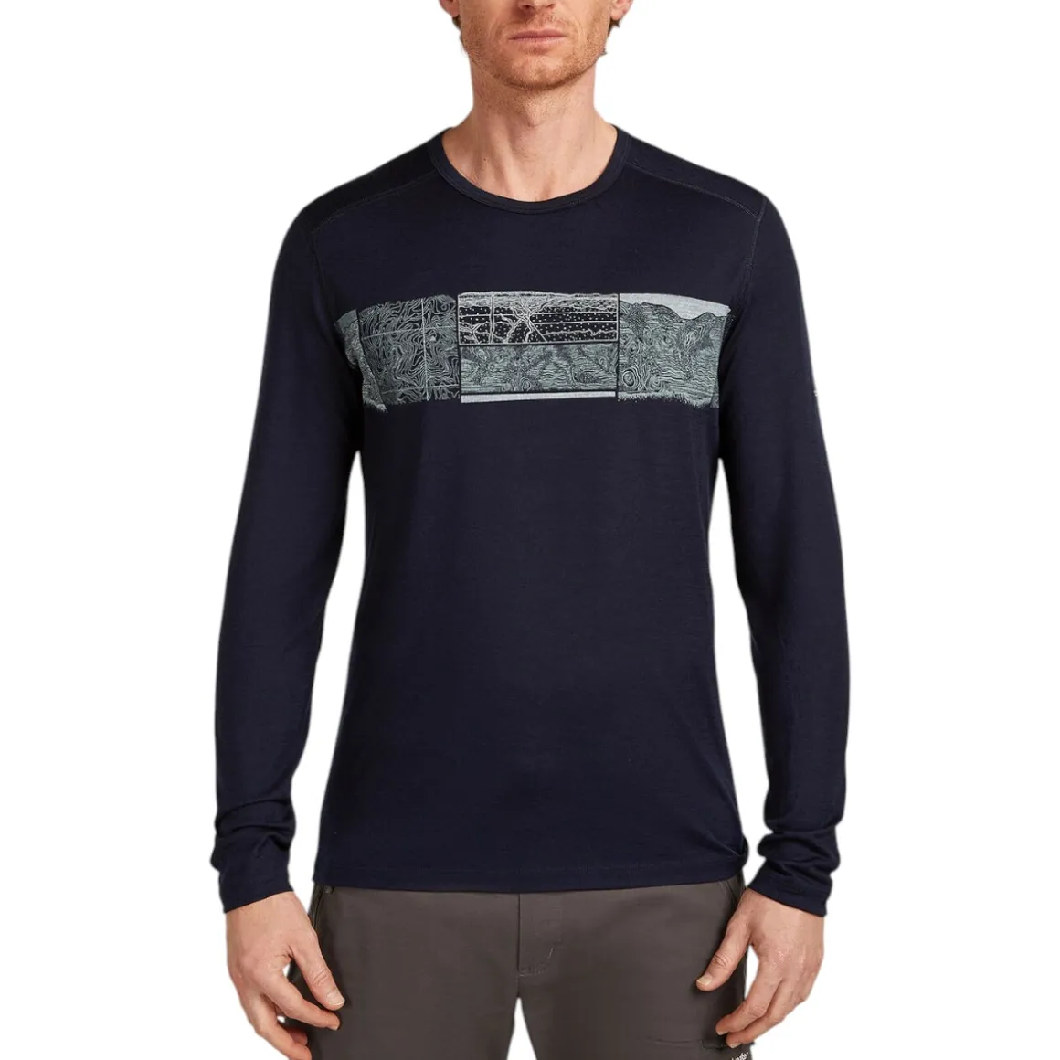 Men's Elevation Line Merino 200 Oasis Long Sleeve Crew Thermal Top