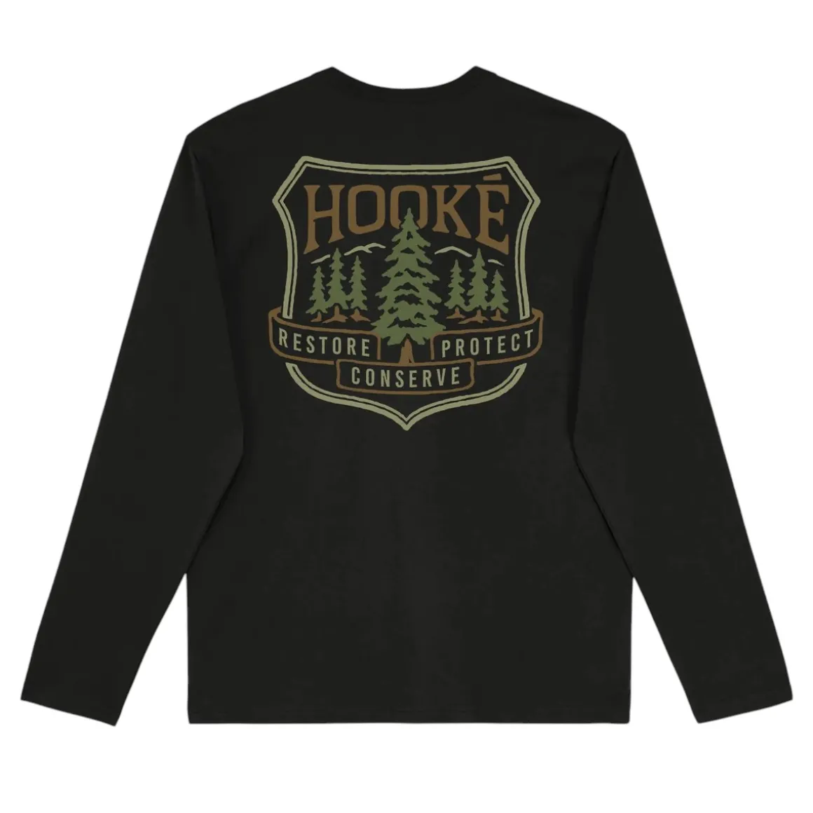 Men's Pine Trees Long Sleeve Tee