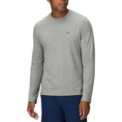Outdoor Research Shirts|Swimwear<Men's ActiveIce Spectrum Sun Long Sleeve Tee Grey Heather