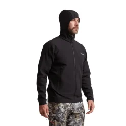 Sitka Shirts And Sweaters|Vests And Accessories<Men's Alpha Fleece Hooded Jacket |Black