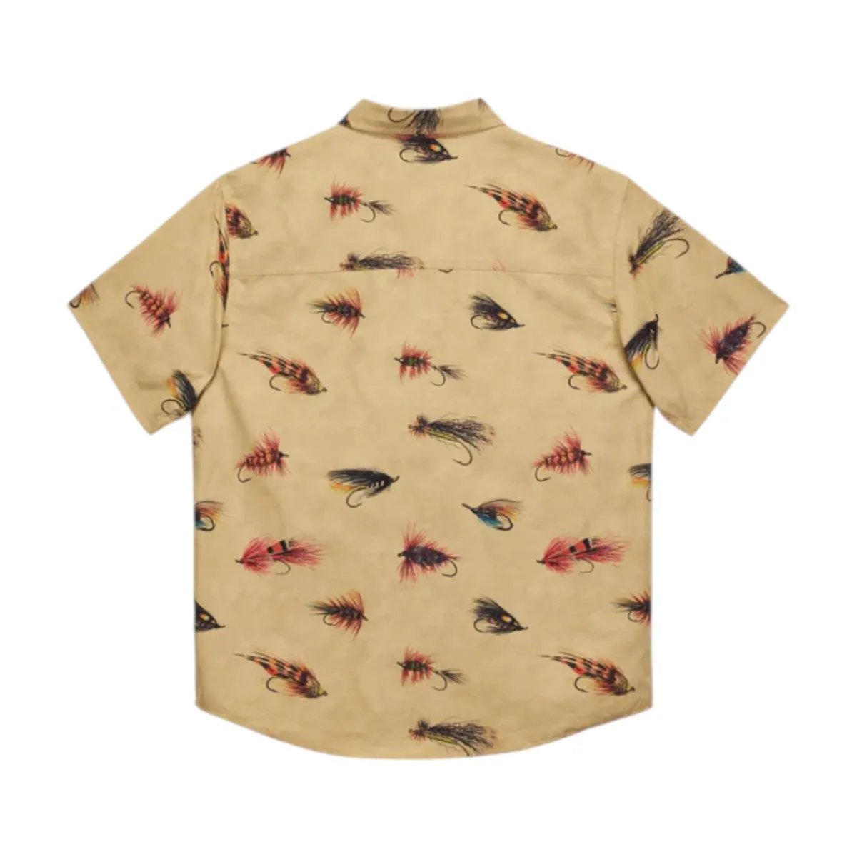 Hooké Waders And Wading Boots|Fishing Shirts And T-Shirts<Men's Atlantic Salmon Flies Short Sleeve Shirt Oat