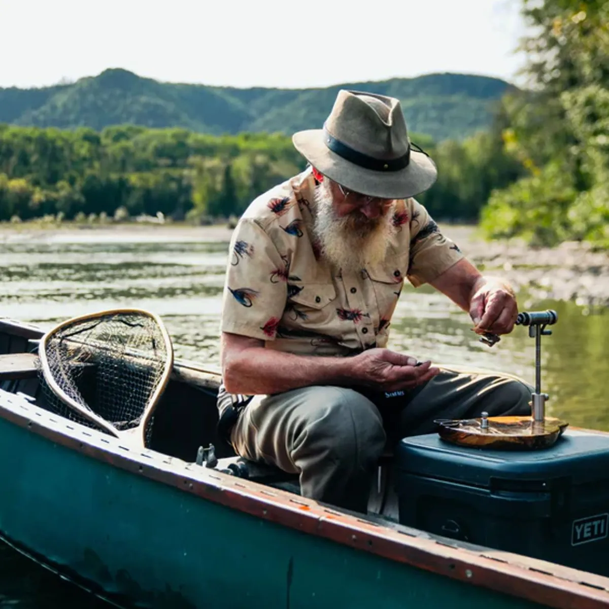 Hooké Waders And Wading Boots|Fishing Shirts And T-Shirts<Men's Atlantic Salmon Flies Short Sleeve Shirt Oat