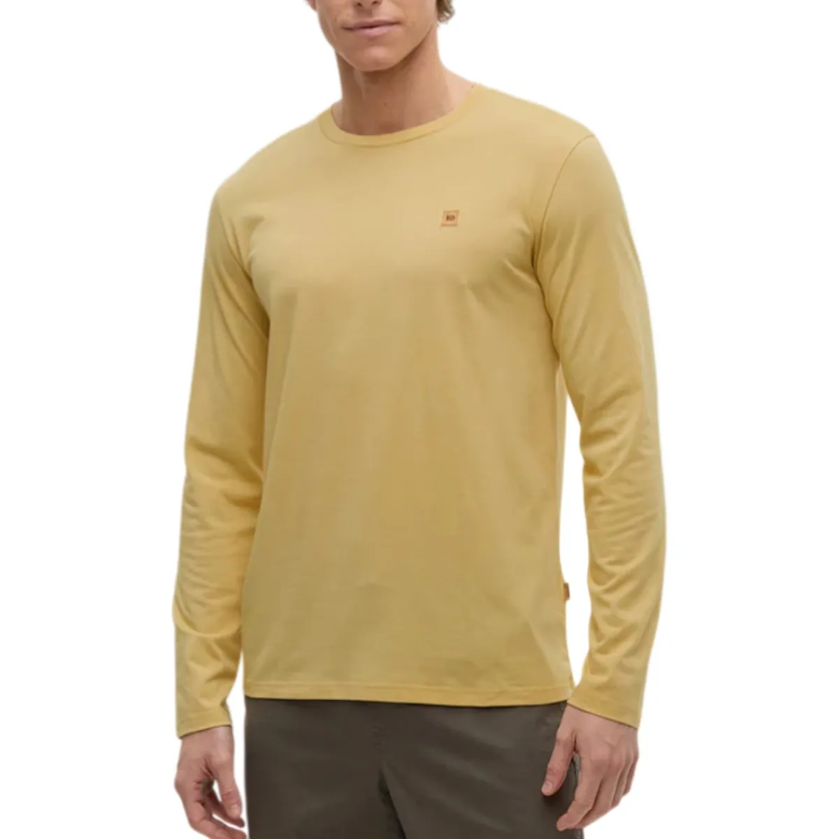 Tentree Shirts|Swimwear<Men's Baker Longsleeve T-Shirt Dusk Yellow Heather