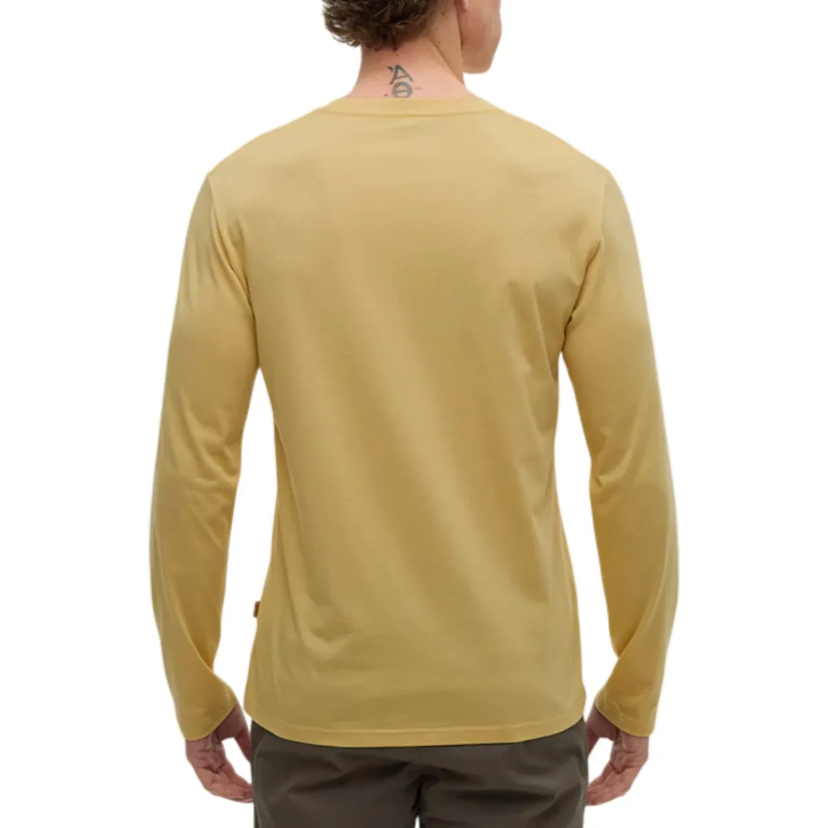 Tentree Shirts|Swimwear<Men's Baker Longsleeve T-Shirt Dusk Yellow Heather