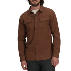 Royal Robbins Shirts|Swimwear<Men's Bristol Long Sleeve Shirt Saddle
