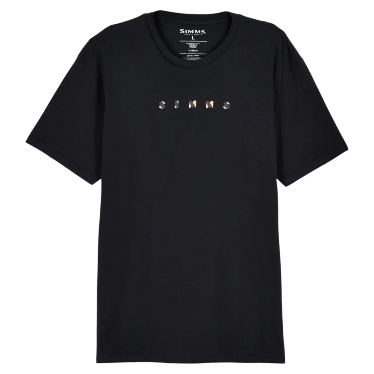 Simms Waders And Wading Boots|Fishing Shirts And T-Shirts<Men's Chart T-Shirt Black
