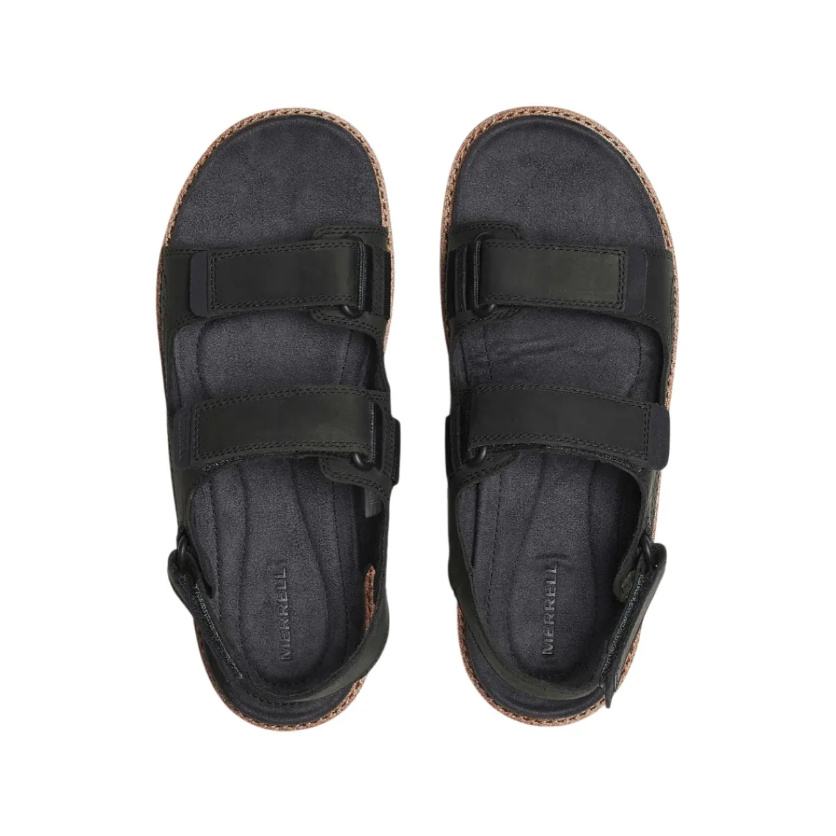 Merrell Casual Shoes|Sandals And Mules<Men's Cove Leather Backstrap Sandals Black