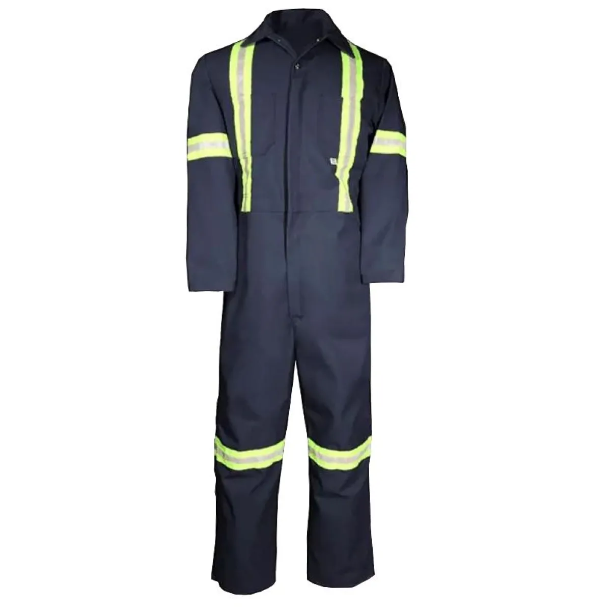 Big Bill Safety Shoes|Work Outerwear<Men's Deluxe Coverall with Reflective Stripes Navy