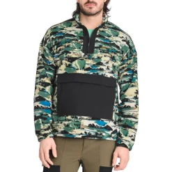 Chlorophylle Shirts|Swimwear<Men's Denali Fleece Half-Zip Sweater Jungle green Valley