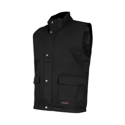 Cote-Reco Safety Shoes|Work Outerwear<Men's Denier Sleeveless Jacket Black