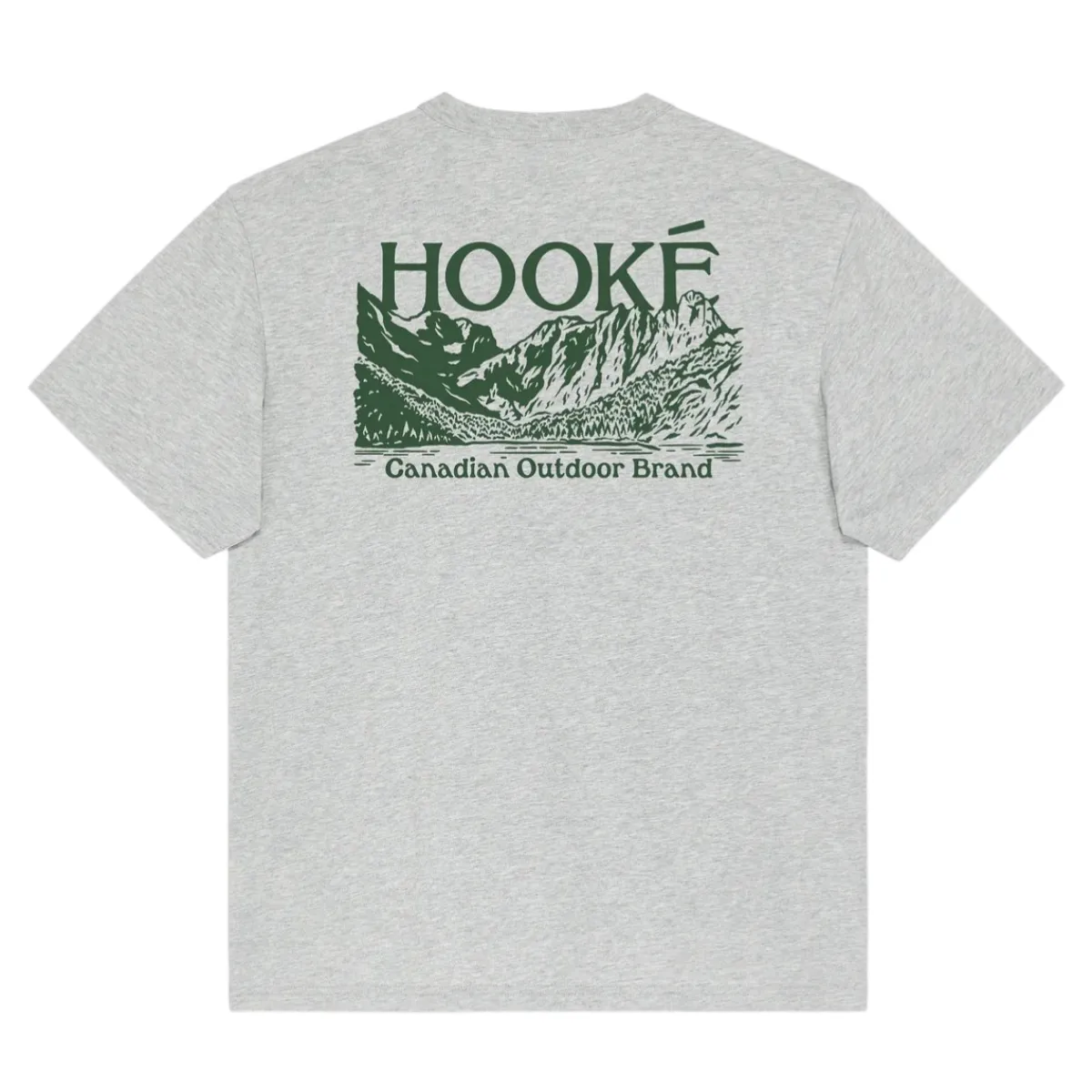 Hooké Waders And Wading Boots|Fishing Shirts And T-Shirts<Men's Elk River Mountains T-Shirt Heather Grey