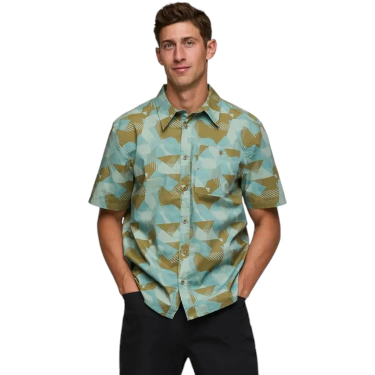 Cotopaxi Shirts|Swimwear<Men's Estival Button Up Shirt Reflections Silver Leaf