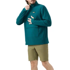 Chlorophylle Shirts|Swimwear<Men's Excursion Half-Zip Shirt Dark sea