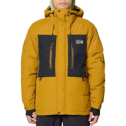 Mountain Hardwear Insulated Jackets|Windbreaker Jackets<Men's First Tracks™ Down Jacket Olive Gold / Black