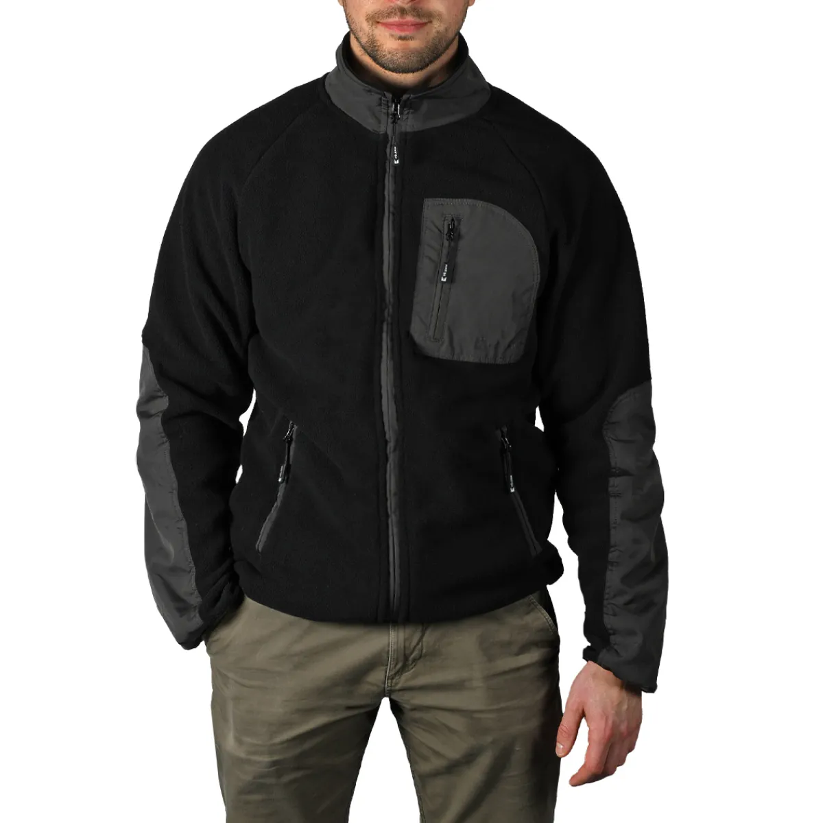 Pèlerin Shirts|Swimwear<Men's Fleece Jacket Black