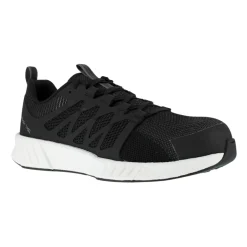 Reebok Safety Shoes|Work Outerwear<Men's Fusion Flexweave Security Shoes Black / White