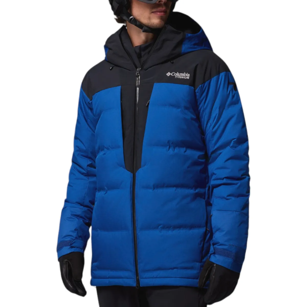 Columbia Insulated Jackets|Windbreaker Jackets<Mens Glacier Ridge™ Down Jacket Mountain Blue / Black