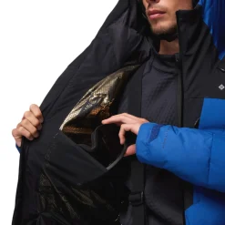 Columbia Insulated Jackets|Windbreaker Jackets<Mens Glacier Ridge™ Down Jacket Mountain Blue / Black