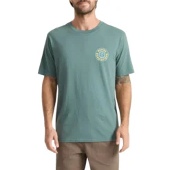 Roark Shirts|Swimwear<Men's Goin Global Premium Tee Slate Green