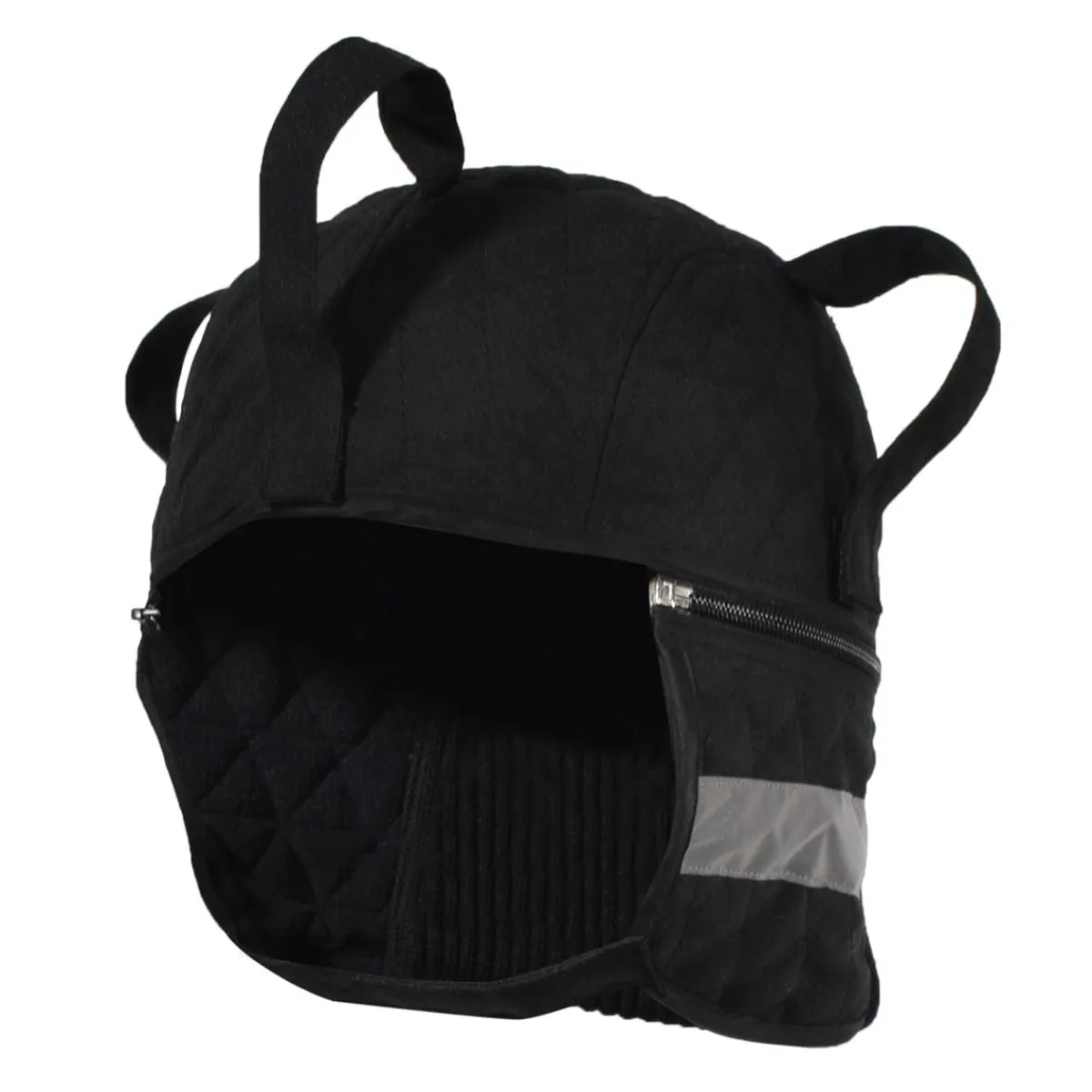 10/4 Job Safety Shoes|Work Outerwear<Men's Hard Hat Liner With Reflective Stripes Black