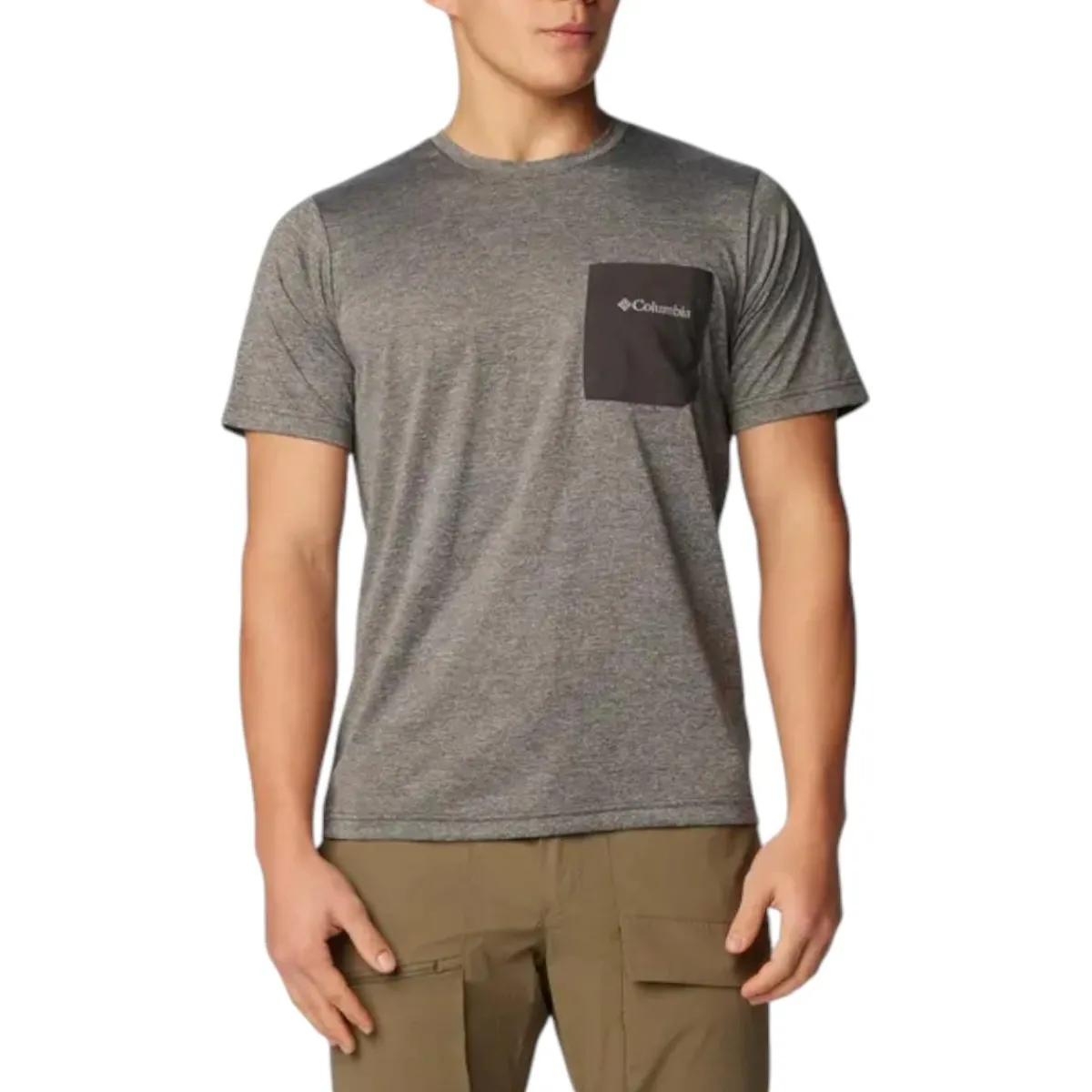 Columbia Shirts|Swimwear<Men's Hike™ Novelty Crew T-Shirt Black Heather