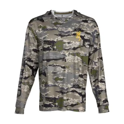 Browning Shirts And Sweaters|Vests And Accessories<Men's Hooded Long Sleeve Tech Shirt Camo
