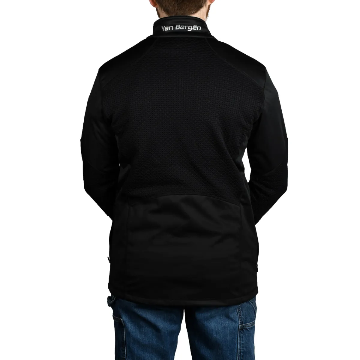 Van Bergën Insulated Jackets|Windbreaker Jackets<Men's Hybrid Jacket Black