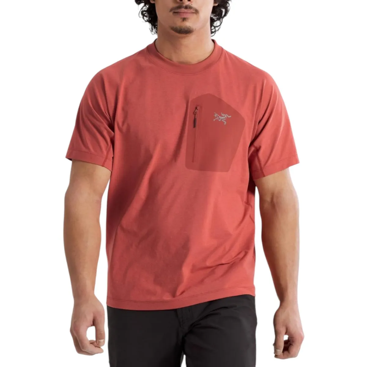 Arc'teryx Shirts|Swimwear<Men's Konseal Pocket SS T-Shirt Stone Red/Dark Stone