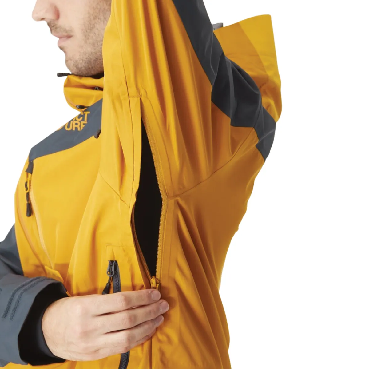 Picture Organic Clothing Insulated Jackets|Windbreaker Jackets<Men's 3-Layer Broader Hardshell Jacket Camel / Blue