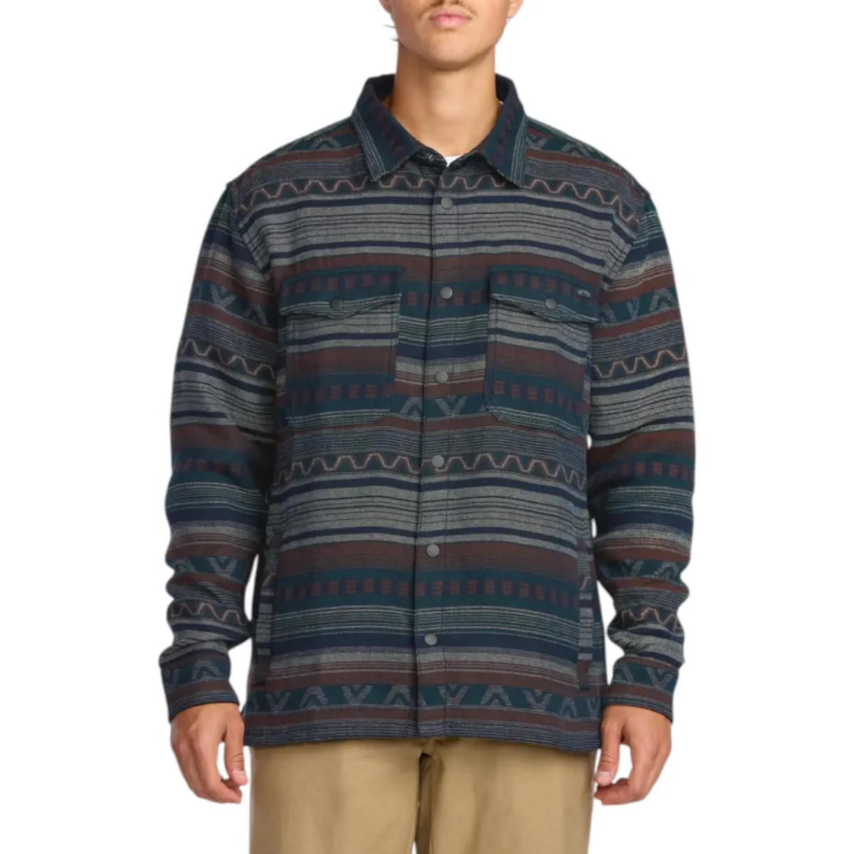 Billabong Shirts|Swimwear<Men's Lodge Long Sleeve Shirt Chino