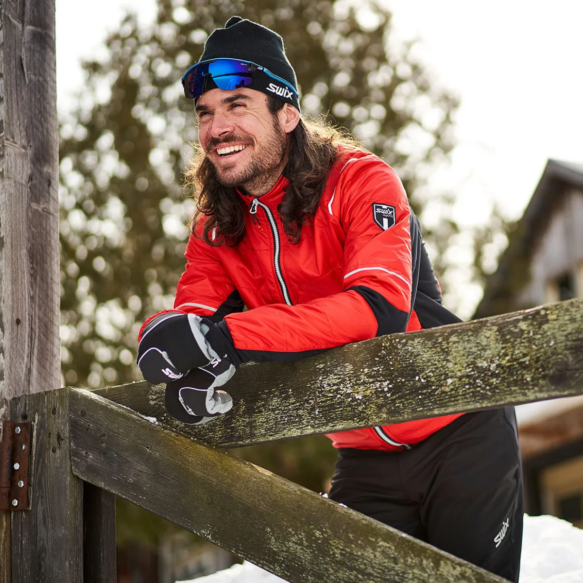Swix Insulated Jackets|Windbreaker Jackets<Men's Mayen Quilted Jacket Fire red