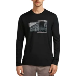Icebreaker Shirts|Swimwear<Men's Merino 150 Tech Lite Longsleeve T-Shirt Peak Balance Black