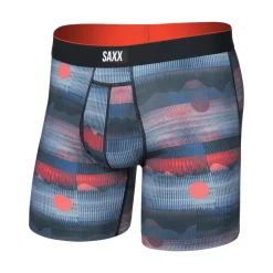 SAXX Boxers And Panties|Socks<Men's Multi Sport Mesh Boxer Brief |Vacation Vibes-Turbulence|Black|Mystery Peaks-Multi|Turbulence