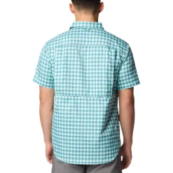 Columbia Shirts|Swimwear<Men's Original Silver Ridge Utility Lite Shirt Ripple Blue Pulaski Plaid