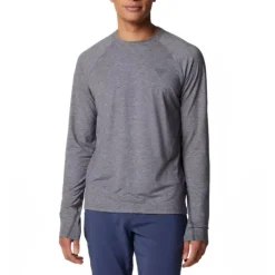 Columbia Shirts|Swimwear<Men's PFG Uncharted Long Sleeve T-Shirt Shark Heather