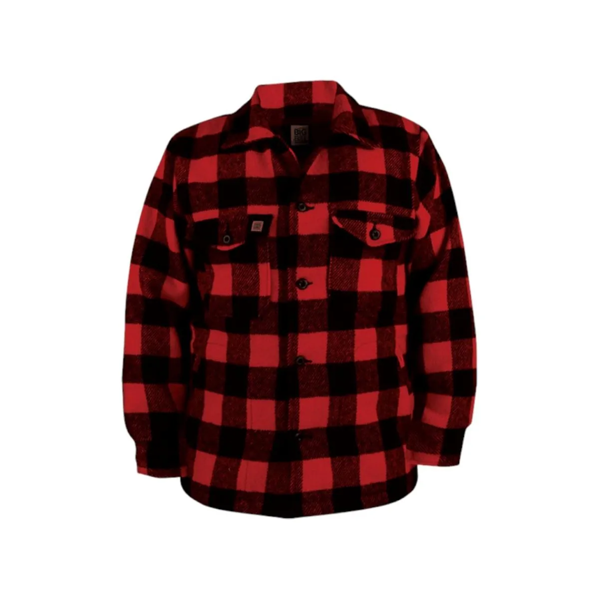 Big Bill Safety Shoes|Work Outerwear<Men's 462 Plaid Wool Work Shirt Red / Black