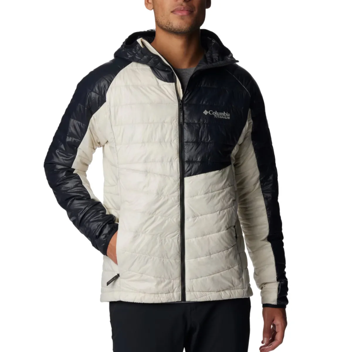 Columbia Insulated Jackets|Windbreaker Jackets<Men's Platinum Peak Hooded Jacket Dark Stone