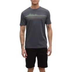 Tentree Shirts|Swimwear<Men's Retro Treeline T-Shirt Graphite Light Moss