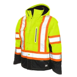 Tough Duck Safety Shoes|Work Outerwear<Men's Ripstop Fleece Lined Safety Jacket
