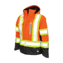 Tough Duck Safety Shoes|Work Outerwear<Men's Ripstop Fleece Lined Safety Jacket
