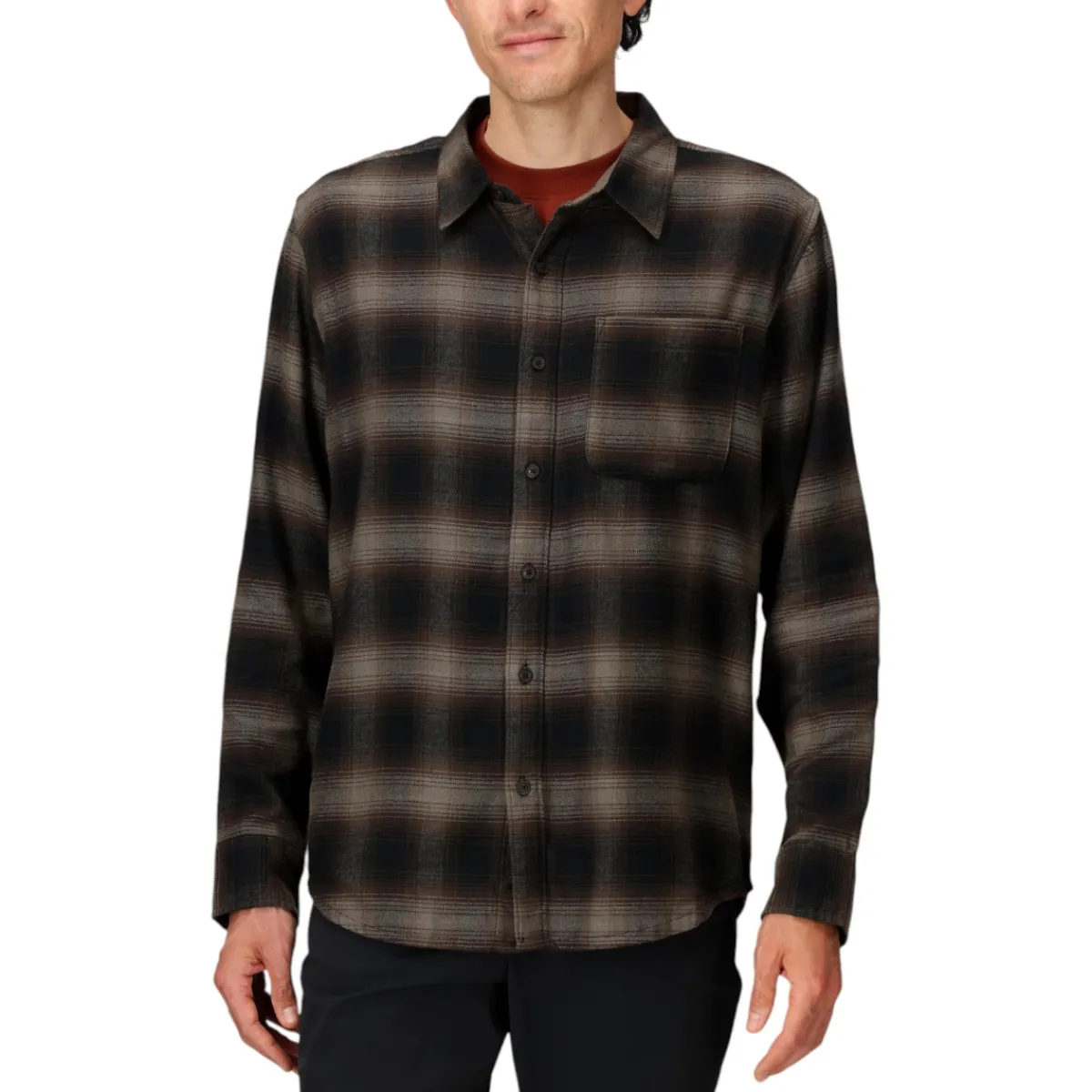 Marmot Shirts|Swimwear<Men’s Rush Creek Lightweight Flannel Long-Sleeve Black