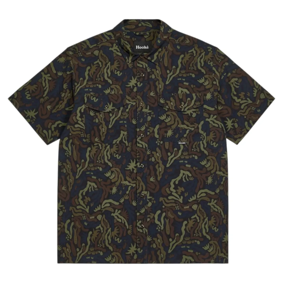 Hooké Waders And Wading Boots|Fishing Shirts And T-Shirts<Men's Seabed Short Sleeve Shirt Blue Sea